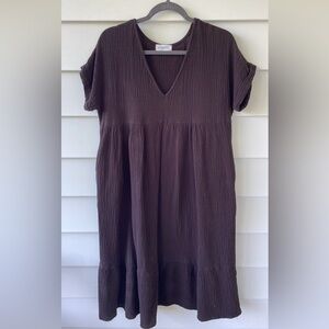 EUC Carly Jean Reef Dress in Deep Brown
